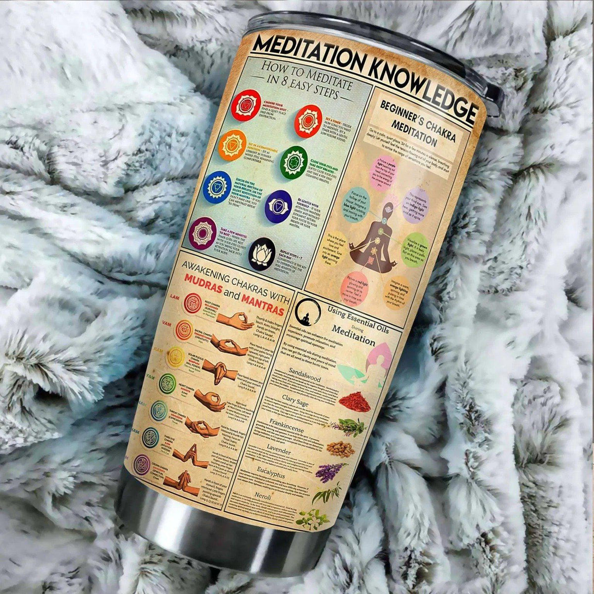 Meditation Knowledge 20 Oz Tumbler For Travel Gifts