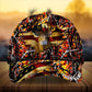 Premium Cracked Flag Deer Hunting Personalized – Classic Cap