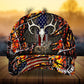 Cracked Flag Skull Deer Hunting Personalized – Classic Cap