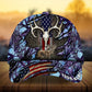 Cracked Flag Skull Deer Hunting Personalized – Classic Cap