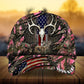 Cracked Flag Skull Deer Hunting Personalized – Classic Cap