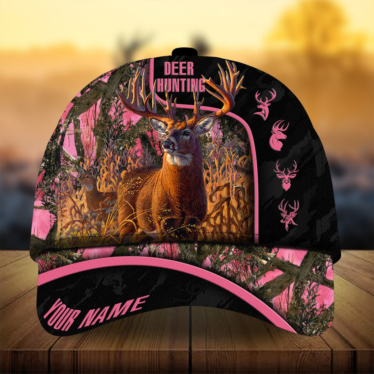 Premium Deer Hunting 3D Print Personalized – Classic Cap
