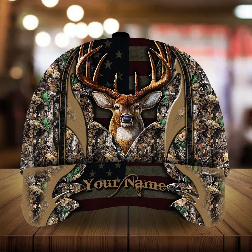 Best Flag Deer Hunting Personalized – Classic Cap
