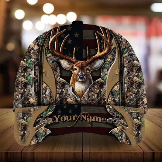 Best Flag Deer Hunting Personalized – Classic Cap