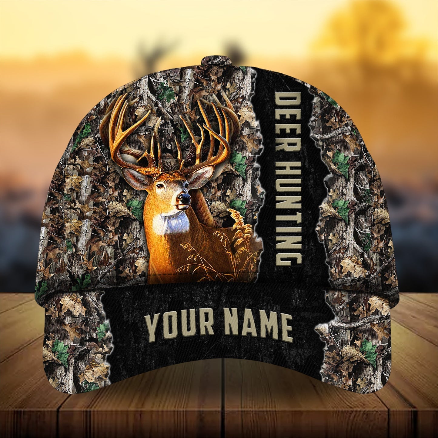 Men Camouflage Deer Hunting Personalized – Classic Cap