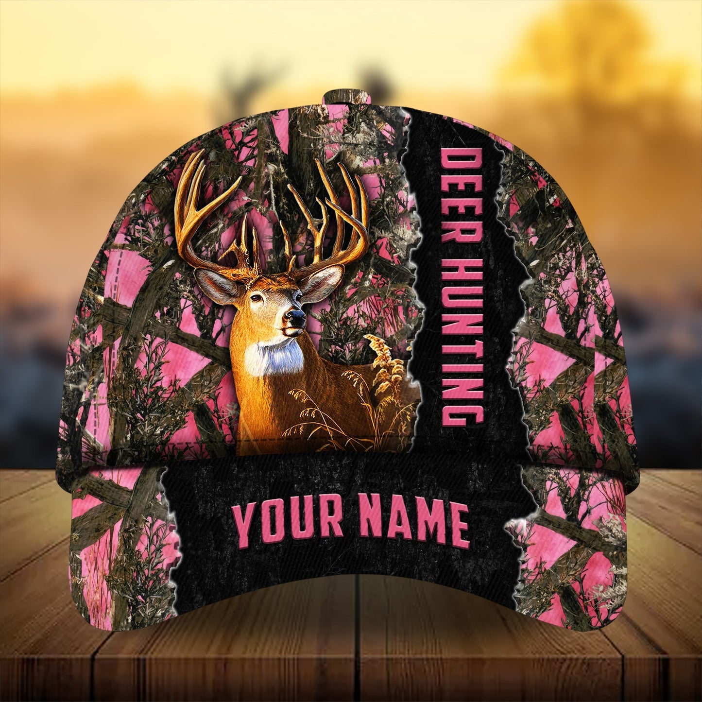 Men Camouflage Deer Hunting Personalized – Classic Cap