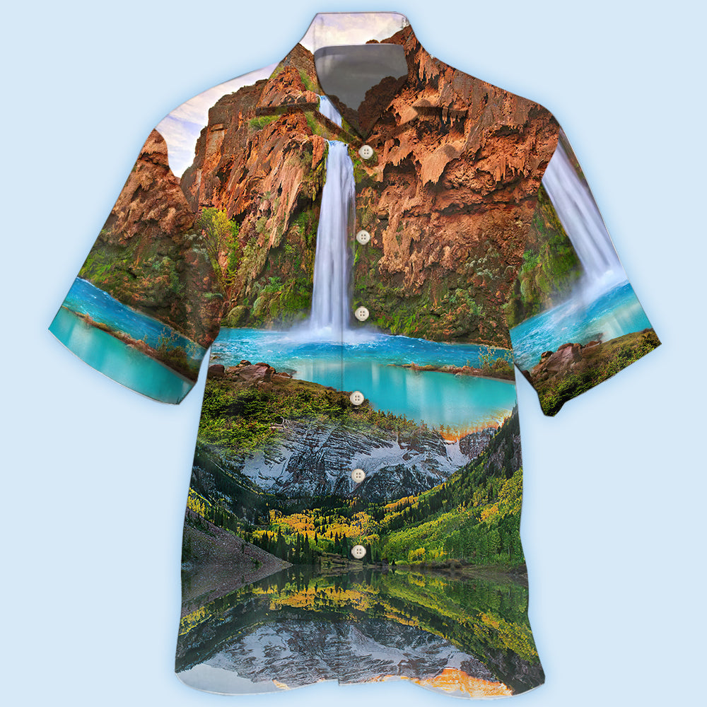 National Parks Outdoor Pattern – Hawaiian Shirt