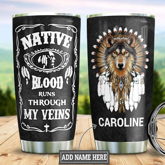 Native Blood Personalized 20 Oz Tumbler For Travel Gifts