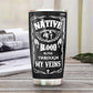 Native Blood Personalized 20 Oz Tumbler For Travel Gifts