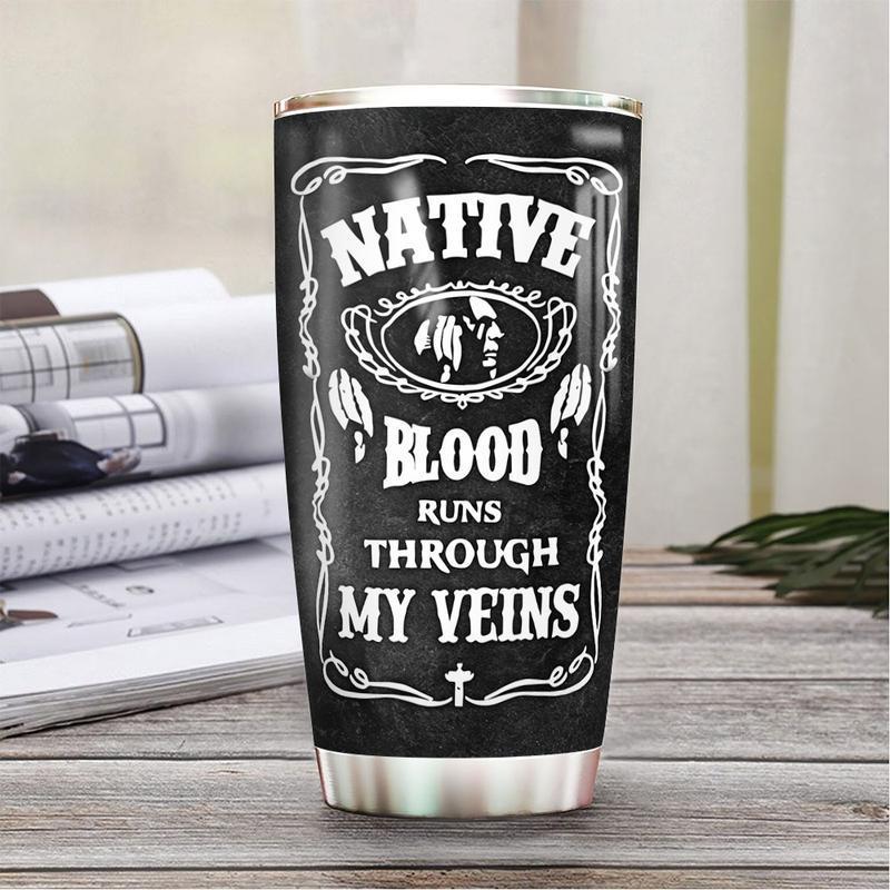 Native Blood Personalized 20 Oz Tumbler For Travel Gifts