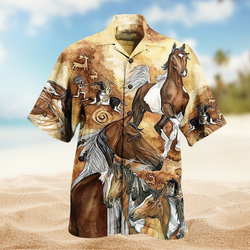 Native Amazing Horses Limited Edition – Hawaiian Shirt