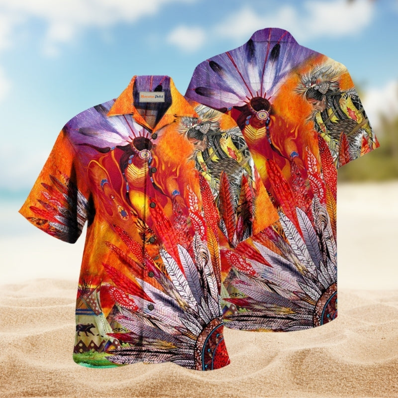 Native America Amazing With Fire Limited Edition – Hawaiian Shirt