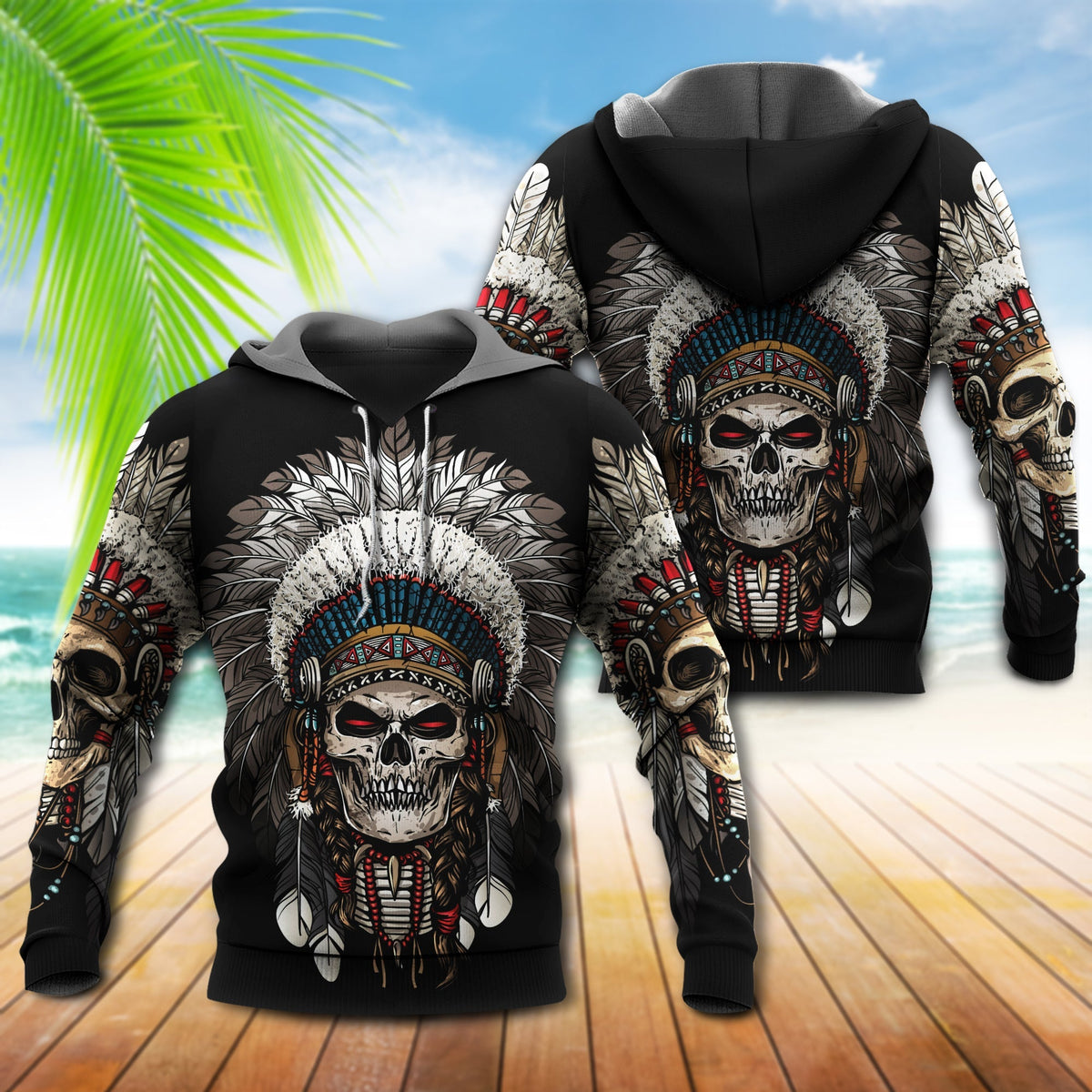Native Culture Skull Art - 3D Hoodie