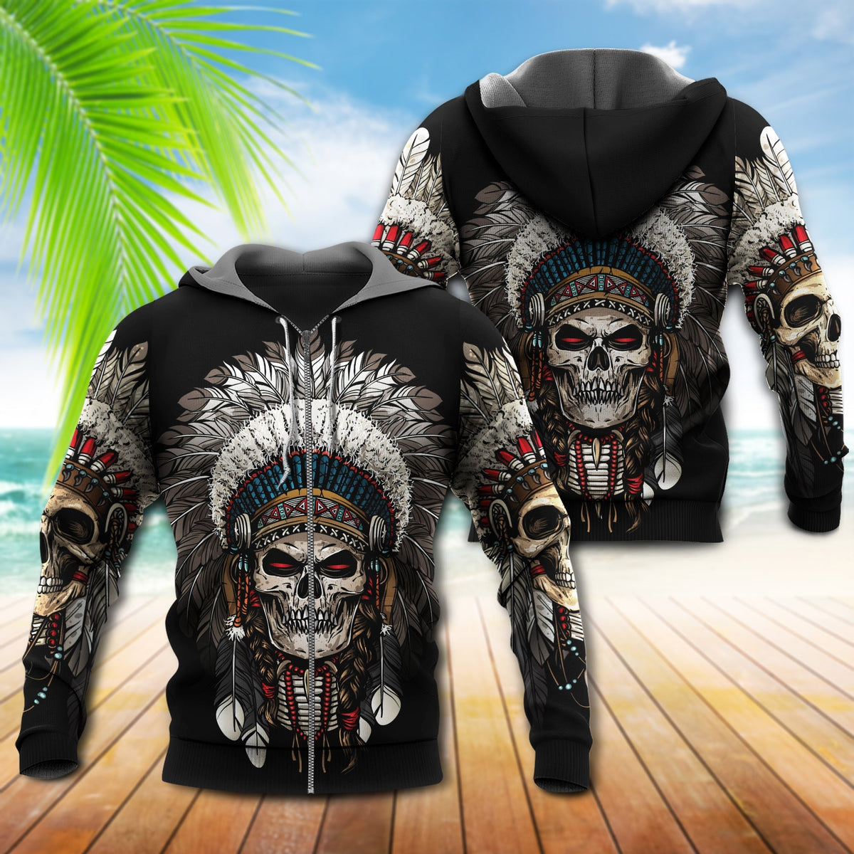 Native Culture Skull Art - 3D Hoodie