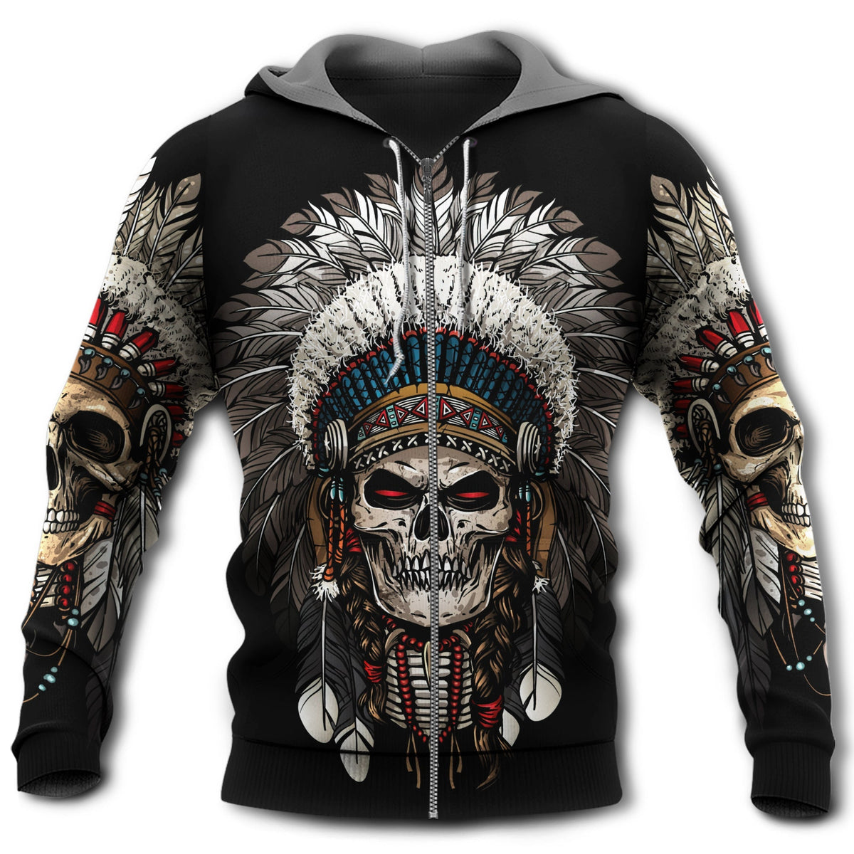 Native Culture Skull Art - 3D Hoodie