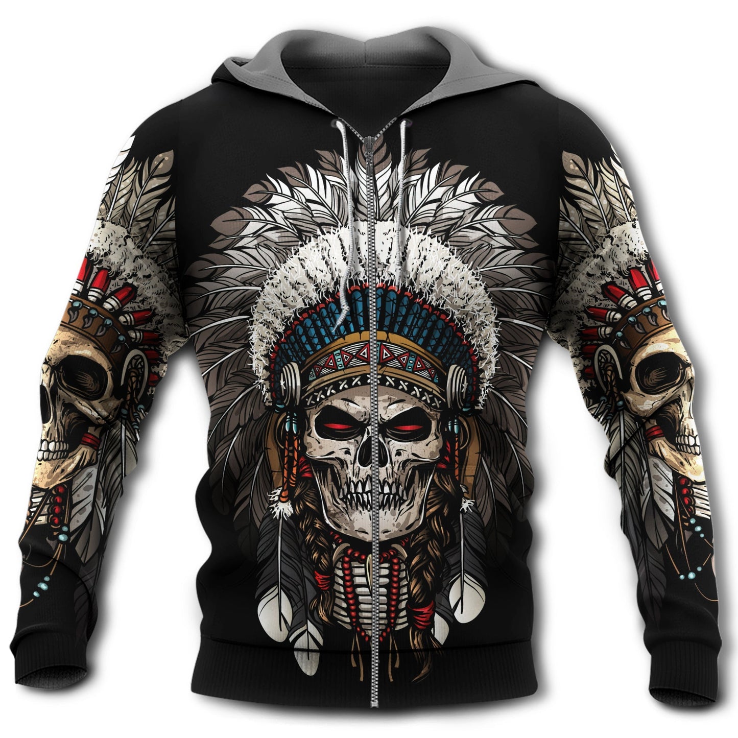 Native Culture Skull Art - 3D Hoodie