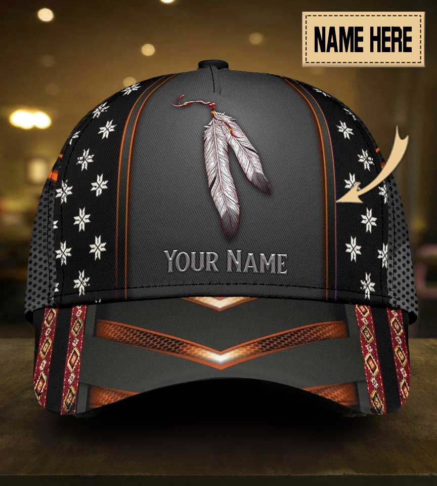 Feather Black Personalized – Classic Cap