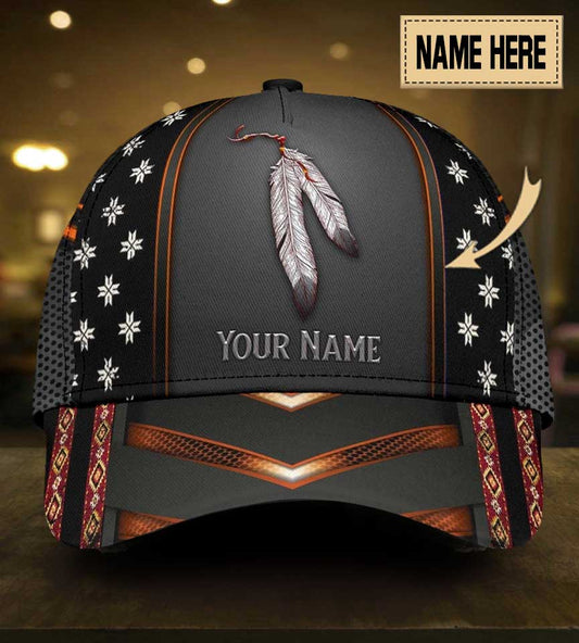 Feather Black Personalized – Classic Cap