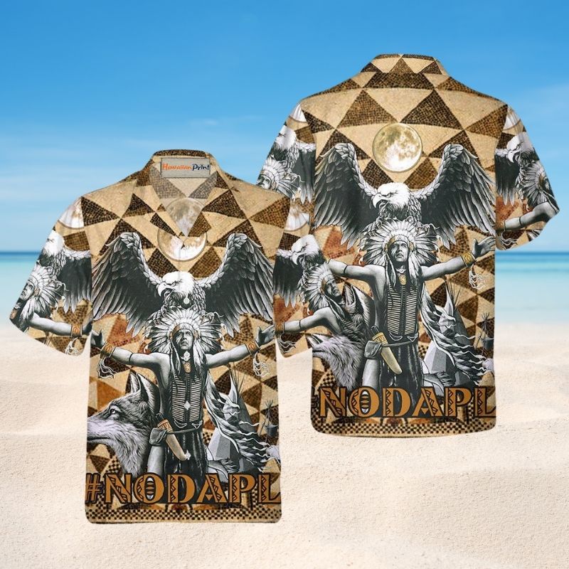 Native American Man And Eagle Style – Hawaiian Shirt