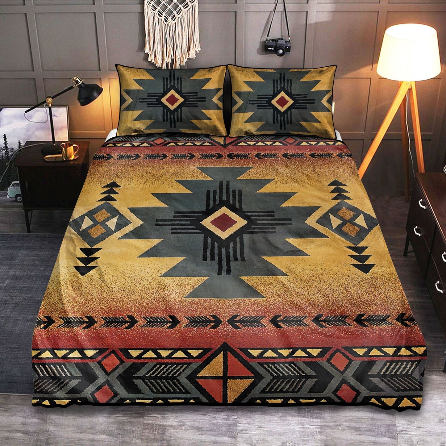 Native American History Peace Bedding Cover For Southwestern Bedroom Decor
