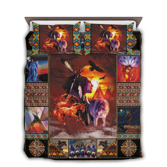 Native American Peace Bedding Cover For Southwestern Bedroom Decor