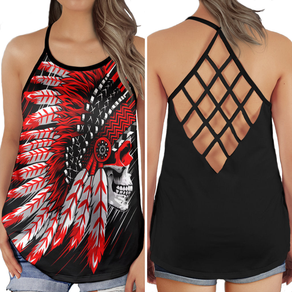 Native Peace Red Black Collection – Hollow Tank Top