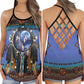 Wolf Dreamcatcher Peace Spiritual Style – Hollow Tank Top