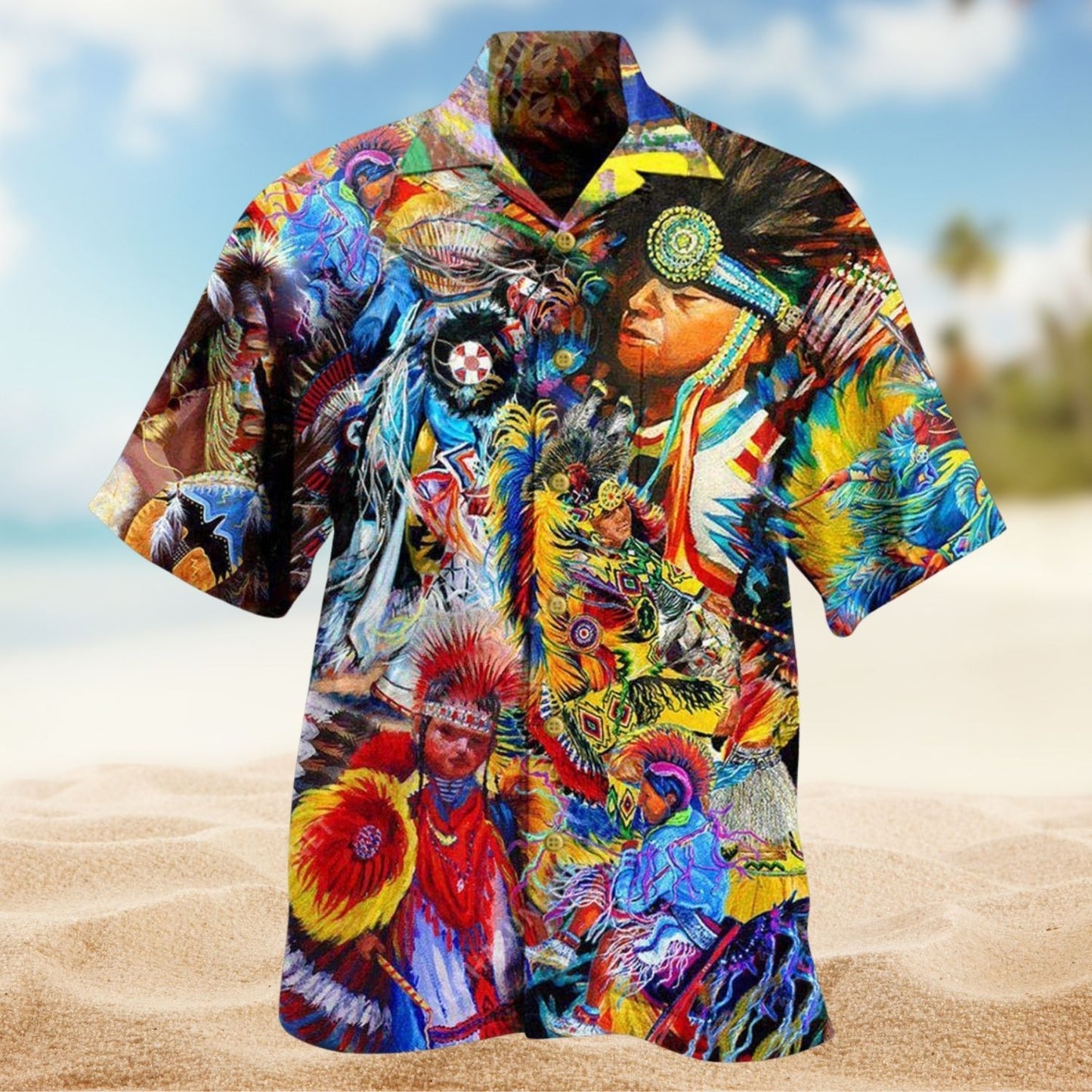 Native American Pow Wow Dancing Edition – Hawaiian Shirt