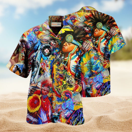Native American Pow Wow Dancing Edition – Hawaiian Shirt