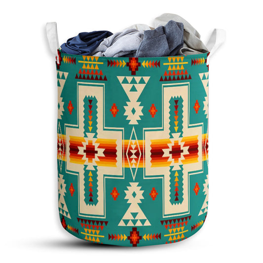 Native American Upholstery - Laundry Basket - Owls Matrix LTD