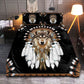 Native American Wolf Bedding Cover For Nature Bedroom Decor