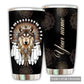 Native American Wolf With You Personalized 20 Oz Tumbler