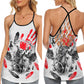 Tribal Wolf Symbol Wild Spirit - Hollow Tank Top