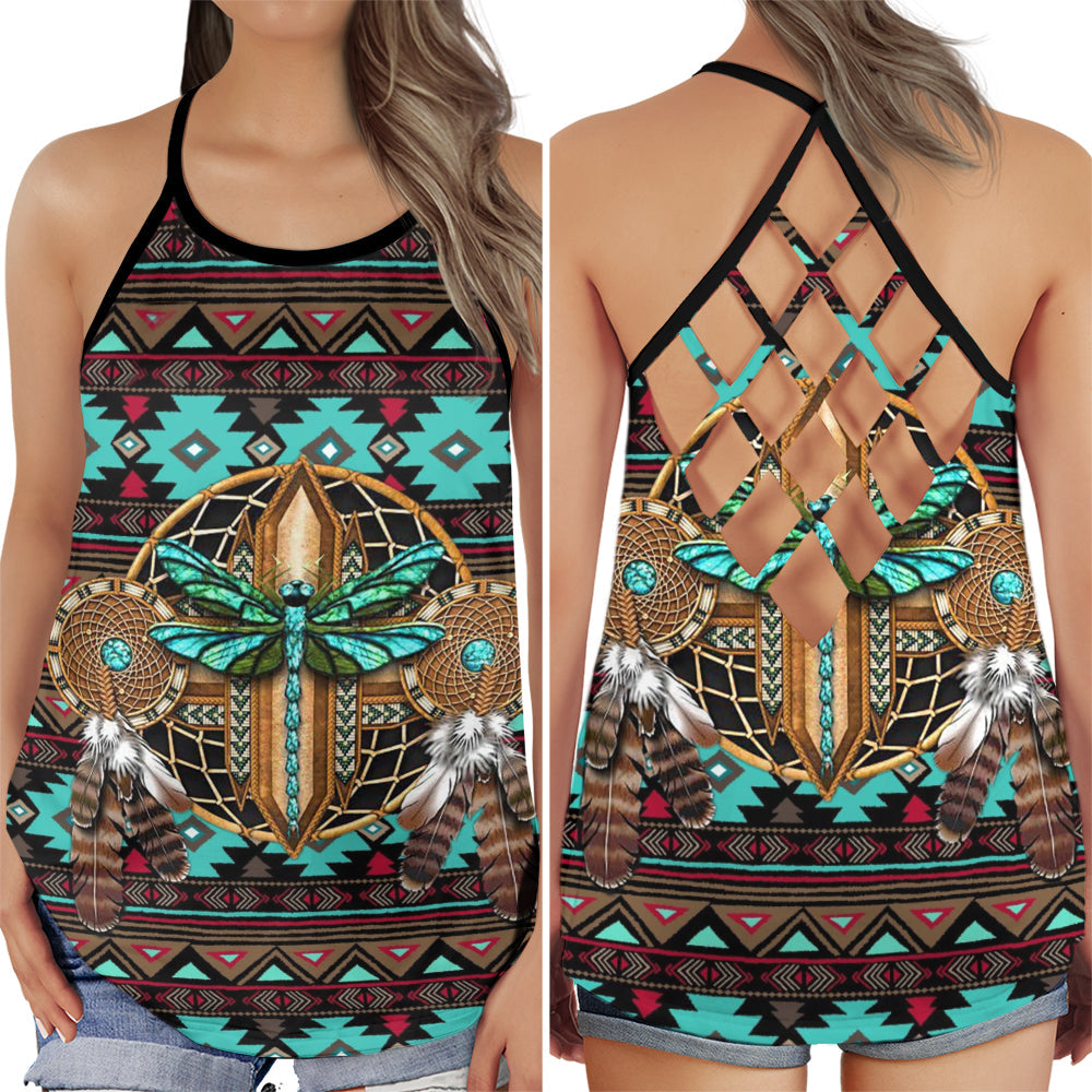 Dragonfly Lover Nature Vibes - Hollow Tank Top