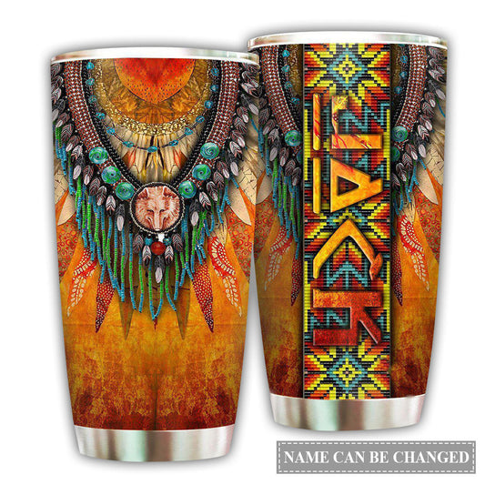 Native American Lover Sunset Personalized 20 Oz Tumbler