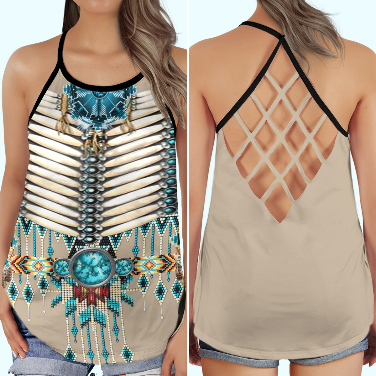 Native Pattern Basic Cultural – Hollow Tank Top