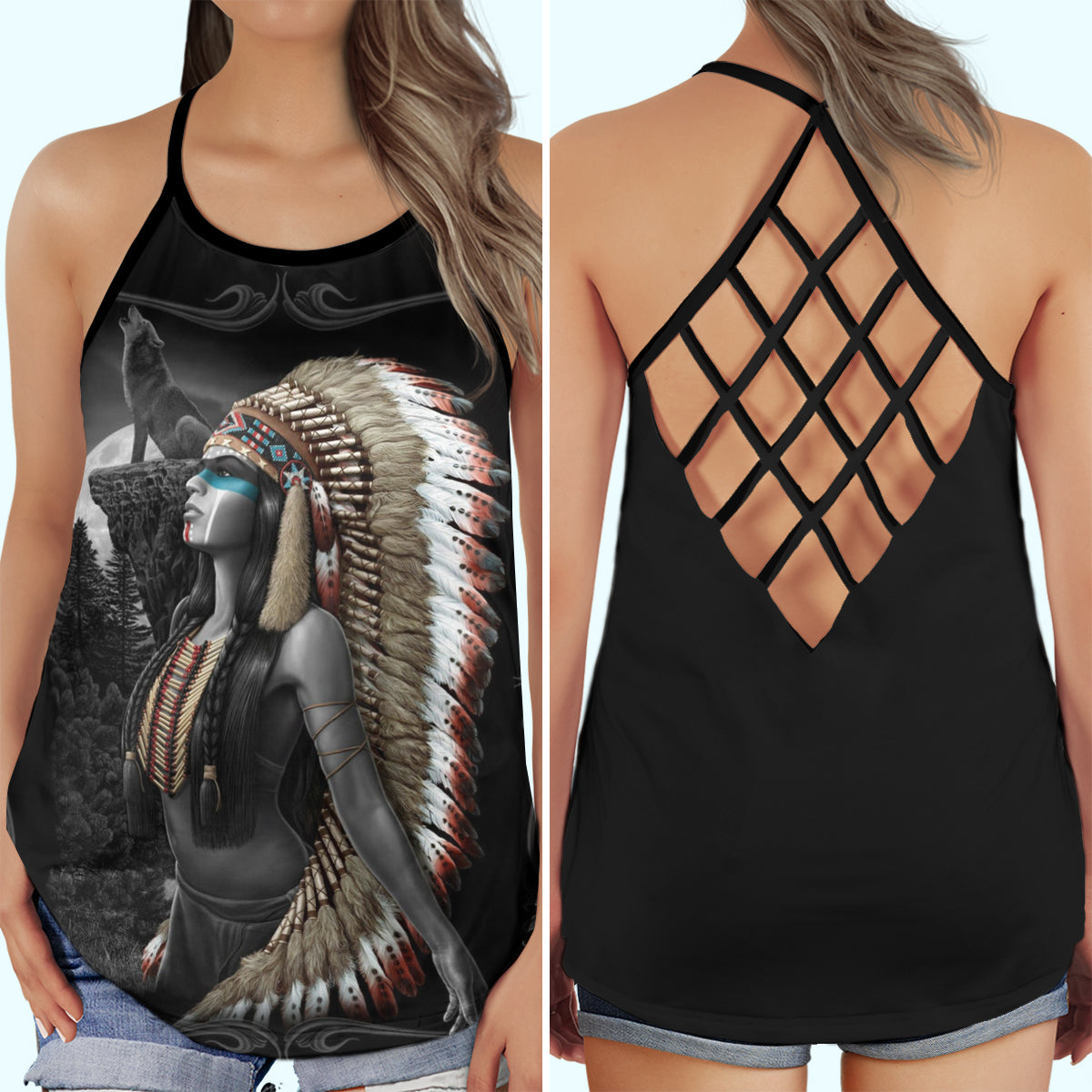 Native Peace Girl – Hollow Tank Top