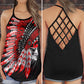 Native Peace Red Black Collection – Hollow Tank Top
