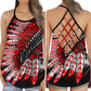 Peaceful Spirit Red Energy Vibes - Hollow Tank Top