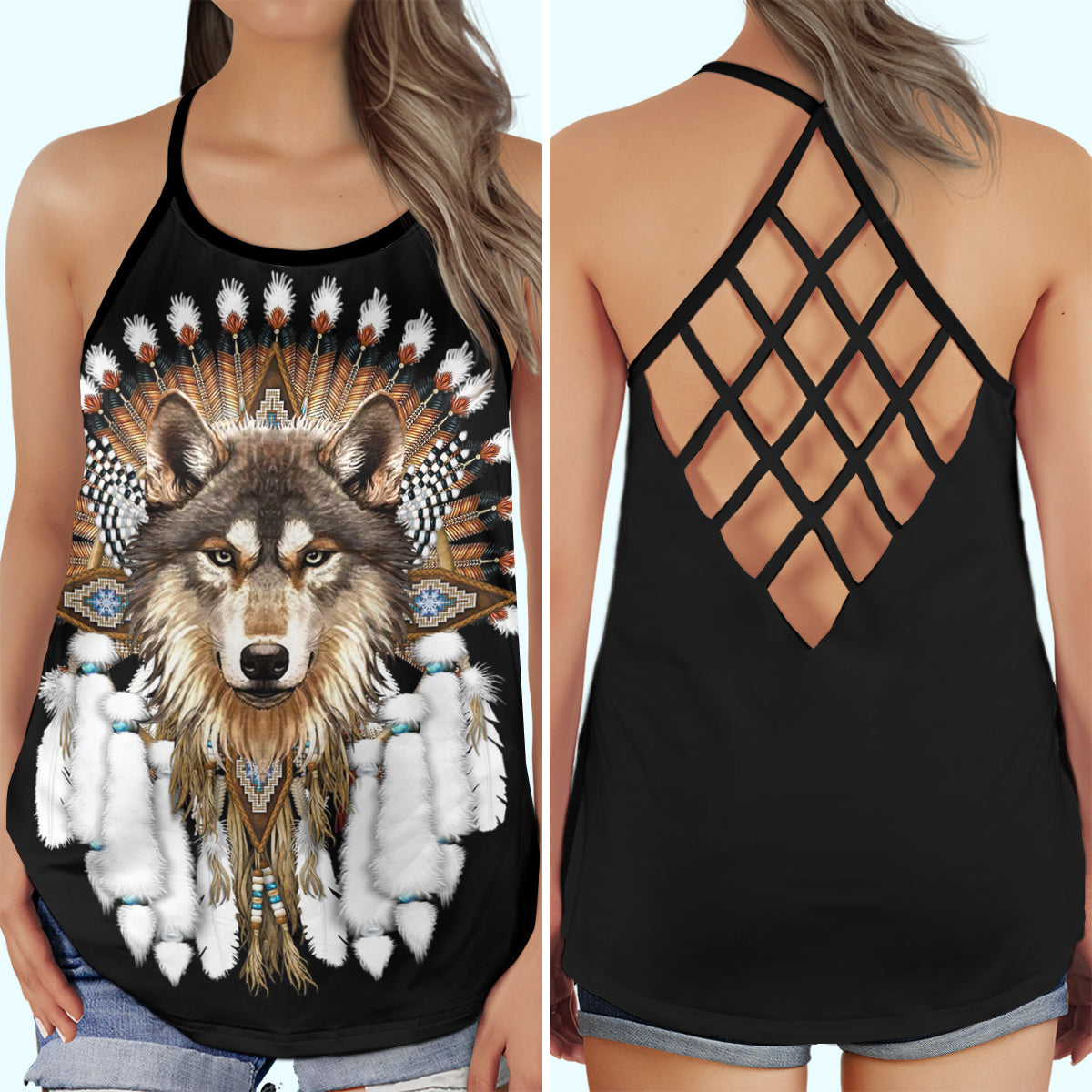 Wolf Basic Nature Collection – Hollow Tank Top