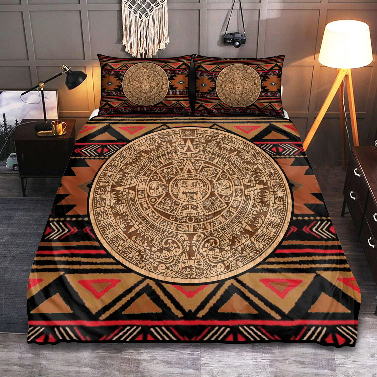 Native Aztec Mayan Bedding Cover For Southwestern Bedroom Decor