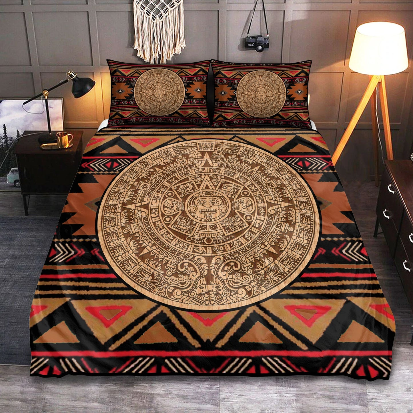 Native Aztec Mayan Bedding Cover For Southwestern Bedroom Decor
