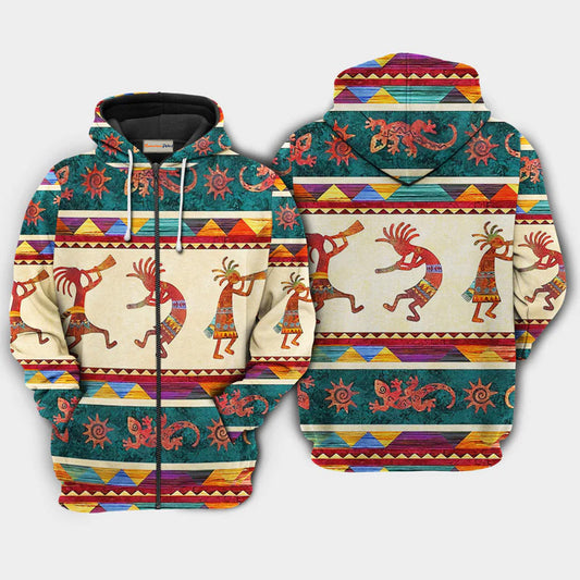 Native Dance Peace Love Art – 3D Hoodie