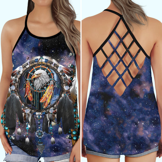 Dreamcatcher Eagle Spiritual Nature – Hollow Tank Top