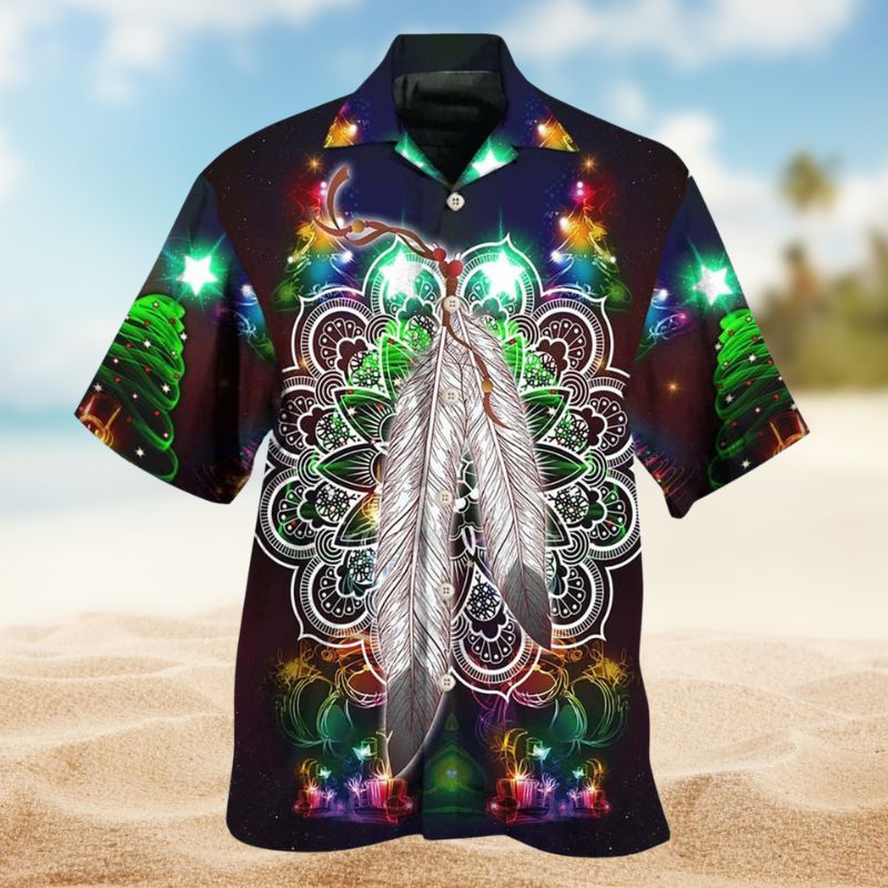 Native Feather Mandala Christmas – Hawaiian Shirt
