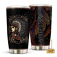 Native Girl And Floral With Dark Personalized 20 Oz Tumbler