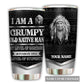 Native Grumpy Old Native Man Black Personalized 20 Oz Tumbler