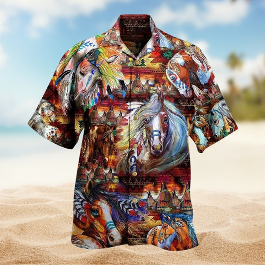 Native Horse Amazing My Soul Limited Edition – Hawaiian Shirt