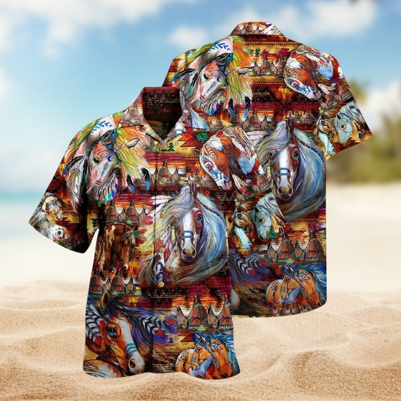 Native Horse Amazing My Soul Limited Edition – Hawaiian Shirt