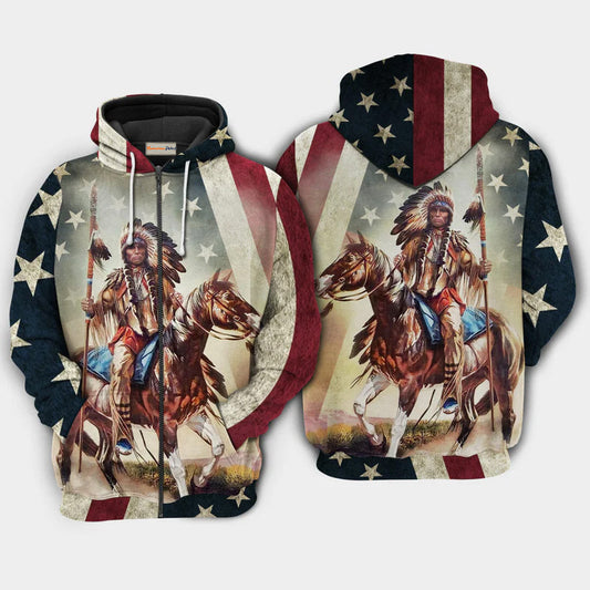 Native Horses Protect Place Art – 3D Hoodie